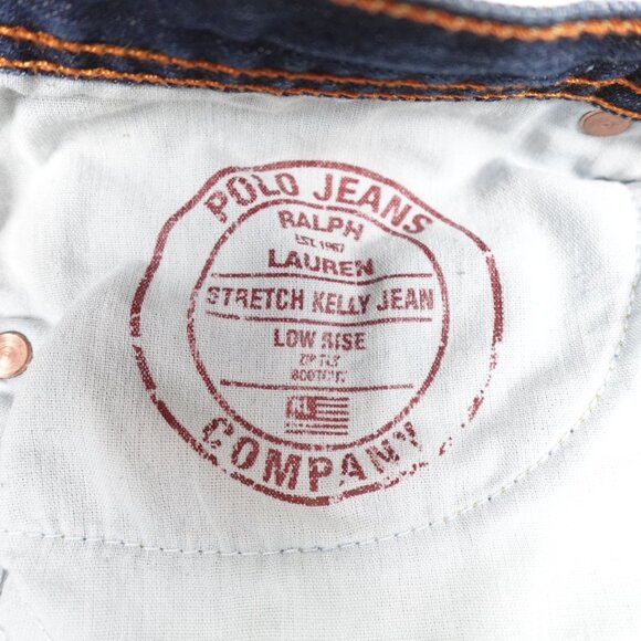 Polo Ralph Lauren Stretch Kelly Jeans Low Rise Bootcut Flare Women's 12 (34x30) - Picture 3 of 11